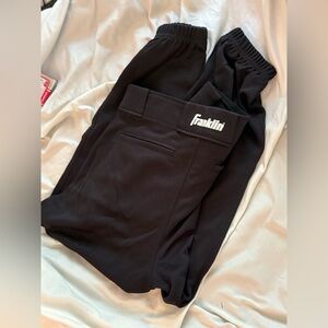 Franklin Black Athletic Pants - Youth XL Black Knickers - Franklin Baseball